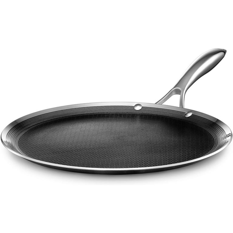 HexClad Hybrid Cookware 12 inch Cooking Lid, Silver