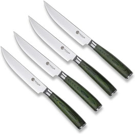 Beautiful 6 Piece Stainless Steel Knife Set in White Champagne Gold By Drew  Barrymore 