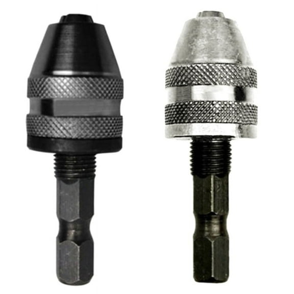 HexDrill Chuck Keyless Screwdriver Impact Driver Adaptor Electric Motor Clamp Chuck Fixture Hex 0.5-3.6mm