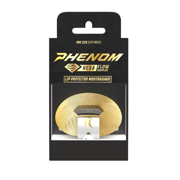 HexaFlow 4.0 SnapPlate Mouthguard - White Gold Rush