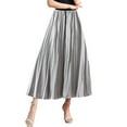 thumbnail image 1 of HexaHive Streamer Pleated A - Line Skirt - Slim Elastic High - Waist Loose Swing Skirt, 1 of 8