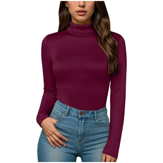 HexaHive Women's High Neck Solid Color Slim Fit Body Shaping Underwear - Comfortable and Versatile