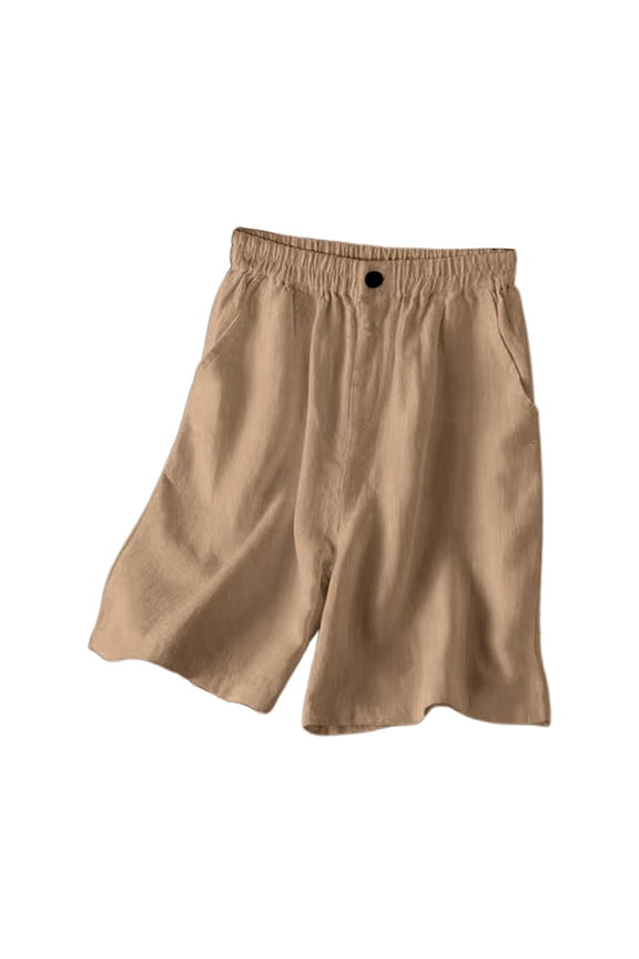 Women's Loose Wide - Leg Casual Pants - Pleated, Elastic Waist, Comfortable for Daily Wear