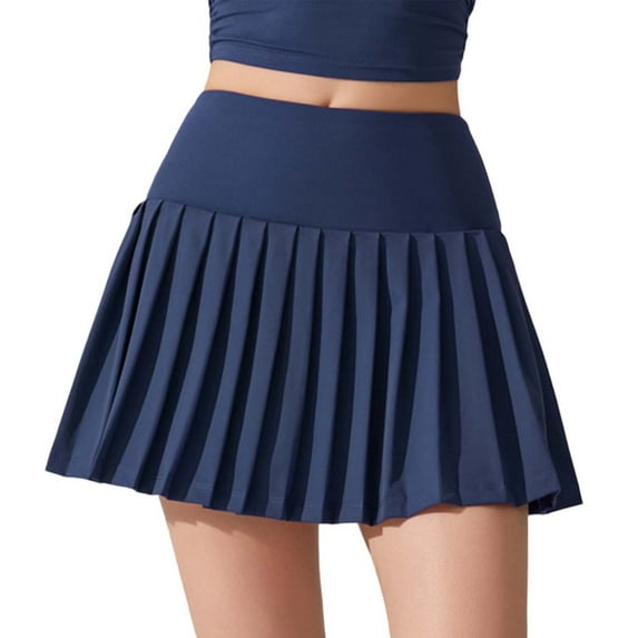 HexaHive Women's Pleated Tennis Skirt with Shorts - Athletic Skort for Sports