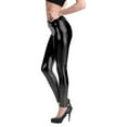 thumbnail image 1 of HexaHive Women's Shiny Leather Casual Leggings - Comfortable, Versatile for All Seasons, 1 of 3