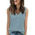 thumbnail image 1 of HexaHive Women's V - Neck Sleeveless Sweater Vest - Spring and Summer Casual Wear, 1 of 5