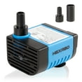 thumbnail image 1 of Hexago Small Fountain Pump, 80GPH (4.2W 300L/H) Mini Submersible Pumps, 3 Outlet Adapters, Submersible Water Fountain Pumps for Aquariums, Fish Tank, Tabletop Fountain, Pet Fountain and Hydroponics, 1 of 7