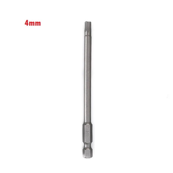 Hexagon 1/4 Inch Screwdriver, 100mm Length, Magnetic Connection for Easy Use with Power Tools (4mm)