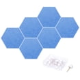 thumbnail image 1 of Hexagon Acoustic Panels B1 Fireproof Soundproof Foam Panels with 30 Push Pins(Sky Blue), 1 of 7