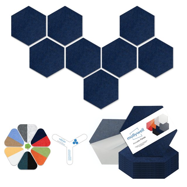 Hexagon Acoustic Panels, High Density, Sound Proofing, Decorative Noise