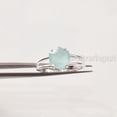 thumbnail image 1 of Hexagon Aqua Chalcedony Ring, 925 Sterling Silver, Women Ring, Natural Chalcedony, March Birthstone, Christmas, Thanksgiving, Tiny Dainty Ring, Handmade, Statement Jewelry, Wedding, Anniversary Gift, 1 of 8