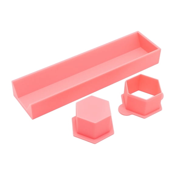 Baking Mold Set for Cake Decorators, 3 Piece Geometric Dessert Forms with Multi Size Planning and Size C
