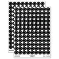 thumbnail image 1 of Hexagon Border Outline 200+ Round Stickers - Black - Matte Finish - 0.50" Size, 1 of 3