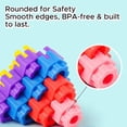 thumbnail image 1 of Mrasaso 30 Pcs Hexagon Interlocking Building Blocks, Snap-Together Educational Toy, Creative Splicing Construction Set for Toddlers, 1 of 9