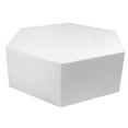 thumbnail image 1 of Hexagon Cake Dummy, Styrene - 12 Inch x 4 Inch High, 1 of 7