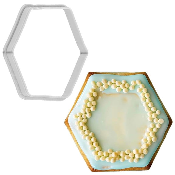 Hexagon Cookie Cutter 4 Inch Made in USA by WONDERTORY