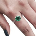 thumbnail image 1 of Hexagon Emerald Ring, 925 Sterling Silver Ring, Women Ring, Hydro Emerald Ring, May Birthstone, Christmas, Thanksgiving, Tiny Dainty Ring, Handmade, Statement Jewelry, Anniversary, 1 of 8