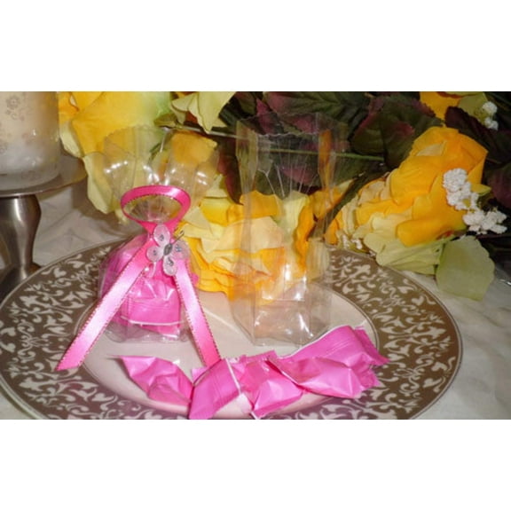 Hexagon Favor Boxes Clear PVC- 12pcs