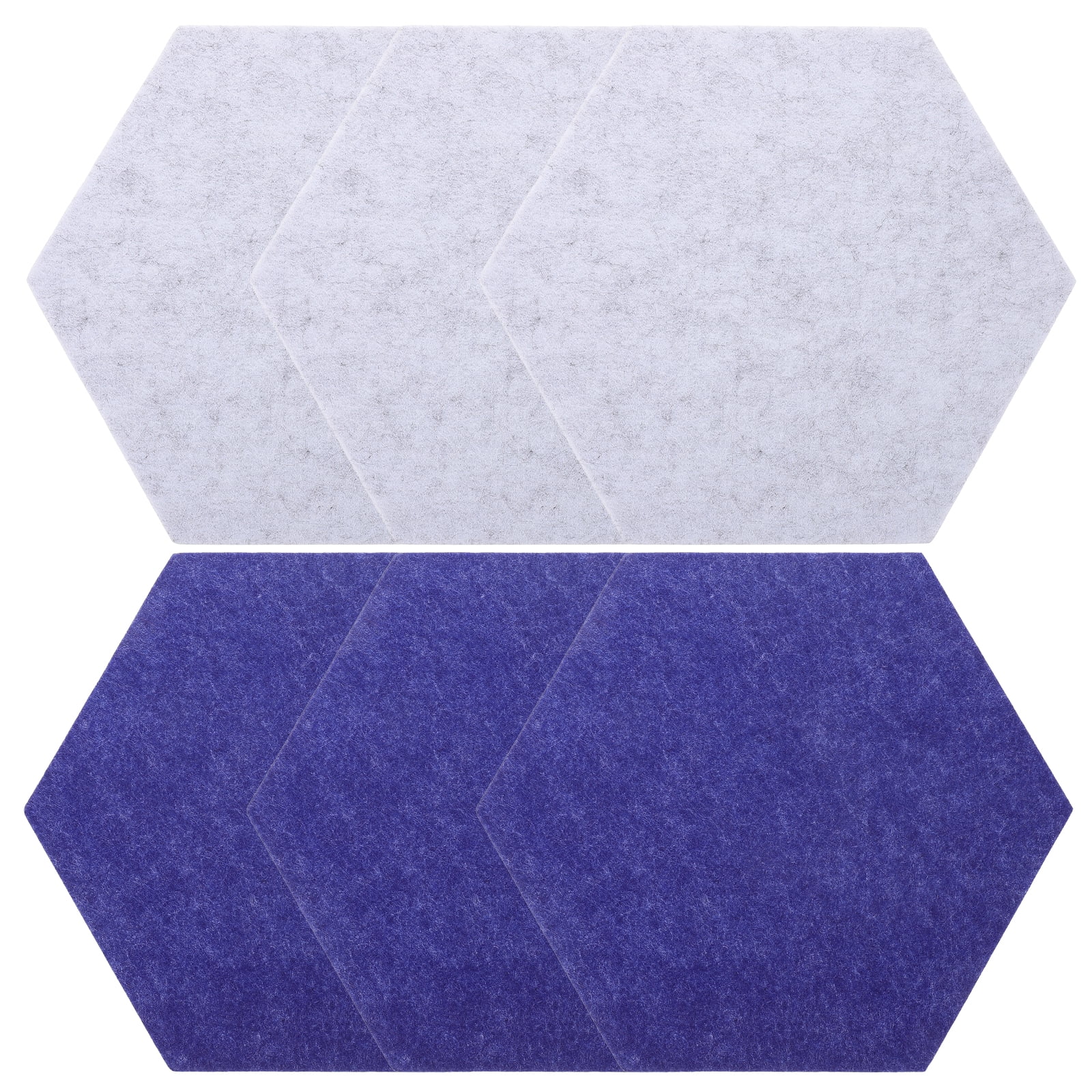 Hexagon Felt Board Tiles 6pcs Office Notice Board Felt Memo Board For