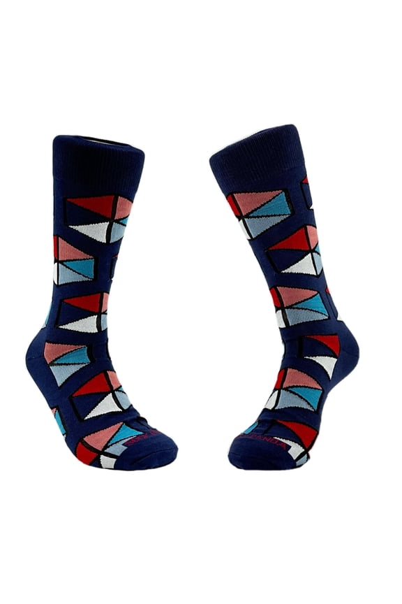 Hexagon Flag Banner Patterned Socks from the Sock Panda
