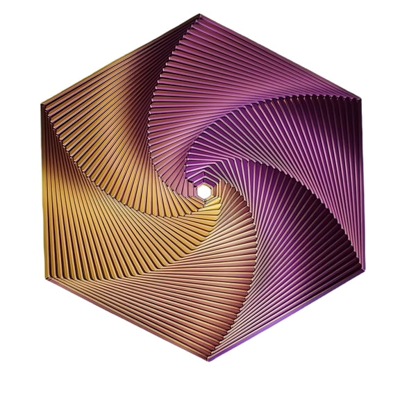 Hexagon Fractal Fidget Spinner Model F - Geometric Sensory Desk Tool for Adult Focus & Anxiety Relief