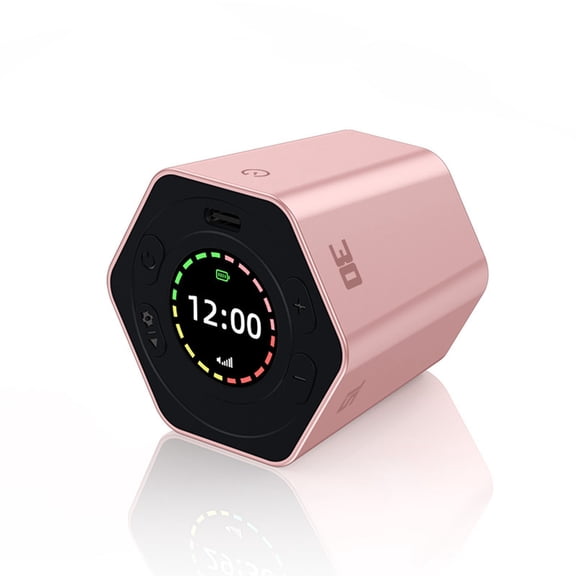 Hexagon Flip Focus Timer - Pomodoro Productivity Cube Timer with Mute/Alarm for Studying, Cooking, Work (Rechargeable)