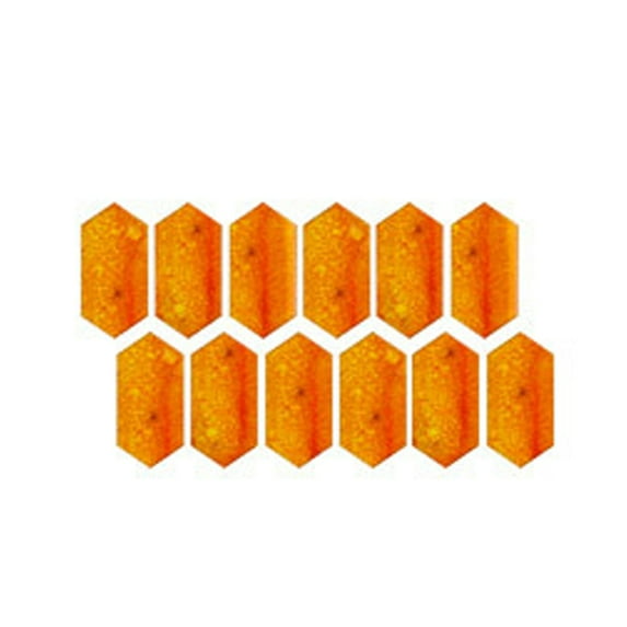 Hexagon Peel and Stick Backsplash 12-Sheet Self Adhesive Kitchen Backsplash Stick on Tiles Waterproof Wall Tiles Decorative for Bathroom Shower Furniture Camper Car Orange 4"x8"