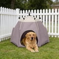thumbnail image 1 of Hexagon Pet Tent Outdoor Camping Portable Folding Dog Cat House, Waterproof Tear-Resistant Travel Shelter, Mesh Ventilation, Lightweight Bed, 60x60x48cm, 1 of 6