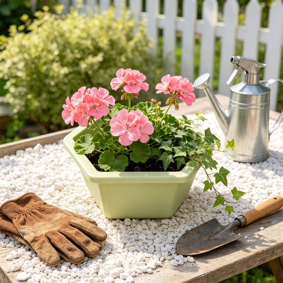 Hexagon Planter Pot Thickened Modern Plastic Flower Container with Drainage Hole for Indoor Outdoor Balcony Garden Home