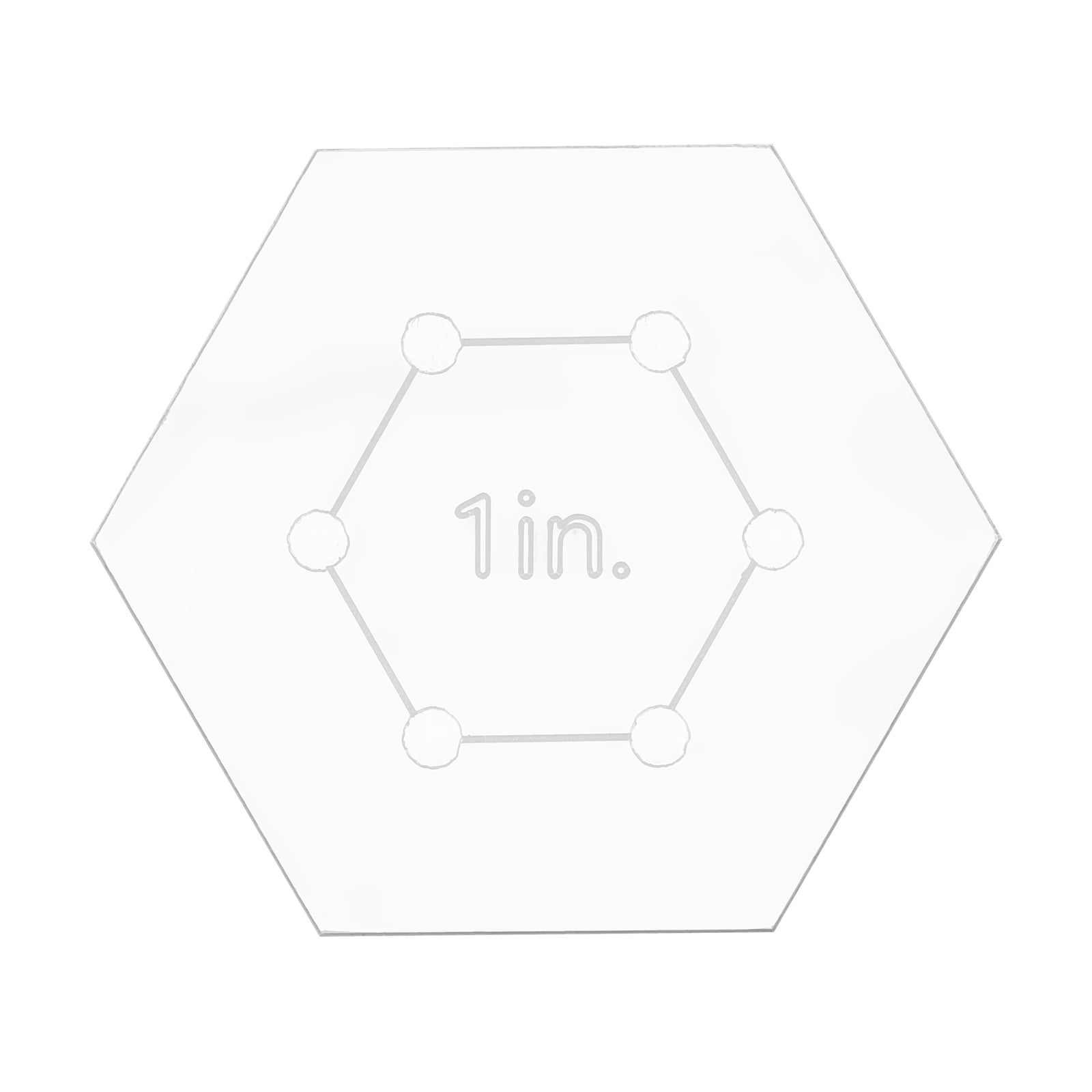 Hexagon Quilting Template Set, 1 Inch Acrylic Template for Quilting