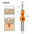 Hexagon Shank Countersink Drill Bit Woodworking Screw Wood Hole Drill
