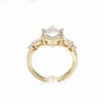 thumbnail image 1 of Hexagon Shape Lab-Created Moissanite & Diamond Engagement Ring in 925 Sterling Silver – Elegant and Modern Jewelry for Women, 1 of 5