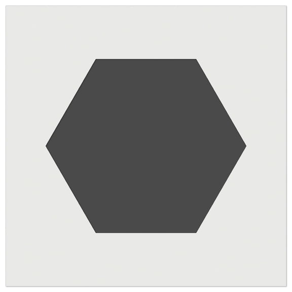 Hexagon Solid DIY Cookie Wall Craft Stencil - 4.5 Inch
