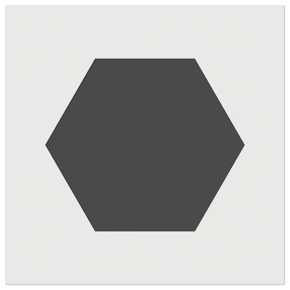 Hexagon Solid DIY Cookie Wall Craft Stencil - 7.0 Inch