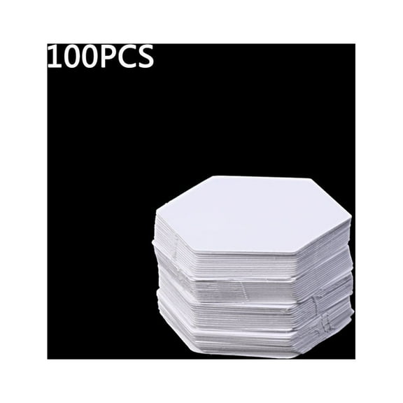 Hexagon Templates 100Pcs White Patchwork Paper Mold Set Accessory for Home Hand Make Quilting Accessory