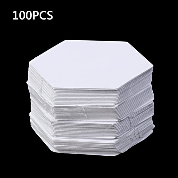 Hexagon Templates 100Pcs White Patchwork Paper Mold Set Accessory for Home Hand Make Quilting Accessory