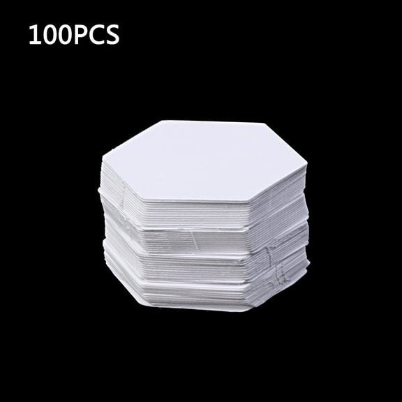 Hexagon Templates 100Pcs White Patchwork Paper Mold Set Accessory for Home Hand Make Quilting Accessory