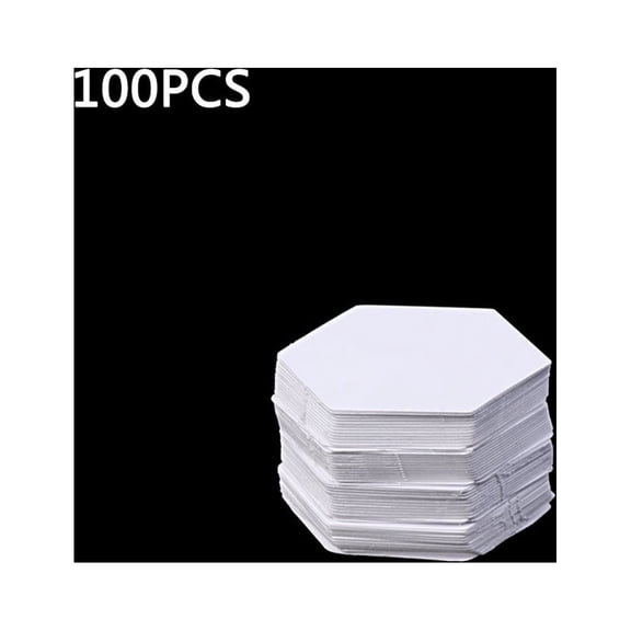 Hexagon Templates 100Pcs White Patchwork Paper Mold Set Accessory