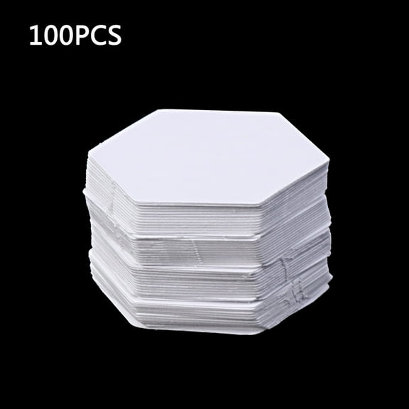 Hexagon Templates 100Pcs White Patchwork Paper Mold Set Accessory