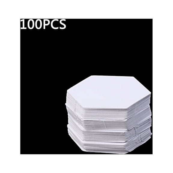 Hexagon Templates 100Pcs White Patchwork Paper Quilting Accessory