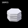 thumbnail image 1 of Hexagon Templates 100Pcs White Patchwork Paper Quilting Accessory, 1 of 11