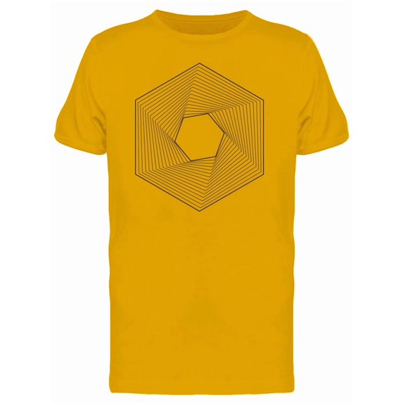 Hexagon With Infinite Lines T-Shirt Men -Image by Shutterstock, Male Medium