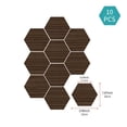 thumbnail image 1 of Hexagon Wood Grain Peel and Stick Wall Tiles, 10 PCS Self-Adhesive PVC Vinyl Backsplash Tiles, Waterproof Removable Hex Tile Stickers for Kitchen Bathroom Living Room, 7.87x9.06 inch, 1 of 7