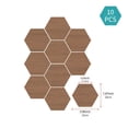 thumbnail image 1 of Hexagon Wood Grain Peel and Stick Wall Tiles, 10 PCS Self-Adhesive PVC Vinyl Backsplash Tiles, Waterproof Removable Hex Tile Stickers for Kitchen Bathroom Living Room, 7.87x9.06 inch, 1 of 7