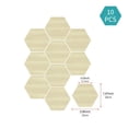 thumbnail image 1 of Hexagon Wood Grain Peel and Stick Wall Tiles, 10 PCS Self-Adhesive PVC Vinyl Backsplash Tiles, Waterproof Removable Hex Tile Stickers for Kitchen Bathroom Living Room, 7.87x9.06 inch, 1 of 8