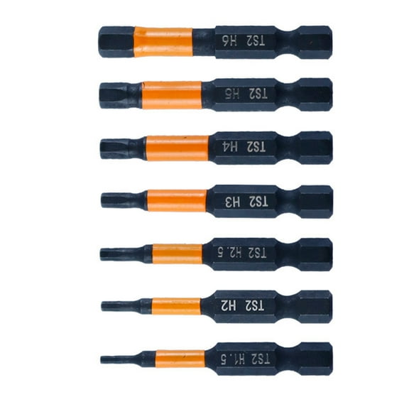 Hexagonal Allen Wrench Drill Bit Set Allen Screwdriver Bit Hexagonal Key Screwdriver Bit Set 1/4" Maintenance Tool