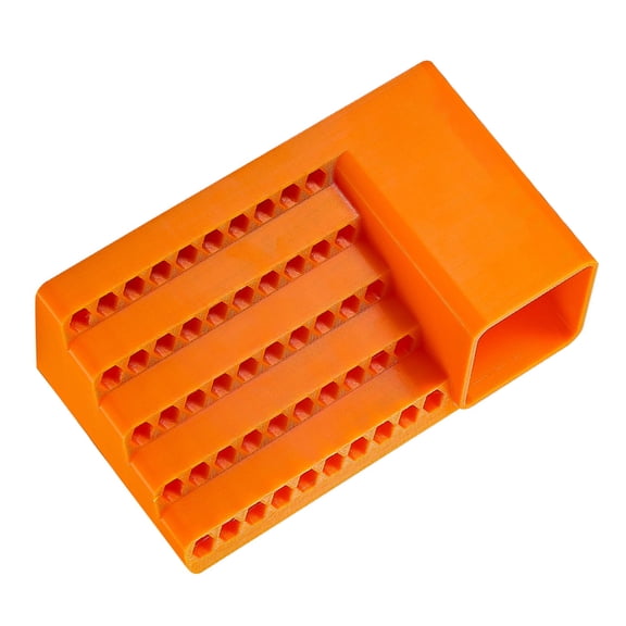 Hexagonal Bit Storage Container With Tiered grids Systems 1/4 Inch Apertures ABS Plastic Construction Space Efficient Tool Management Case