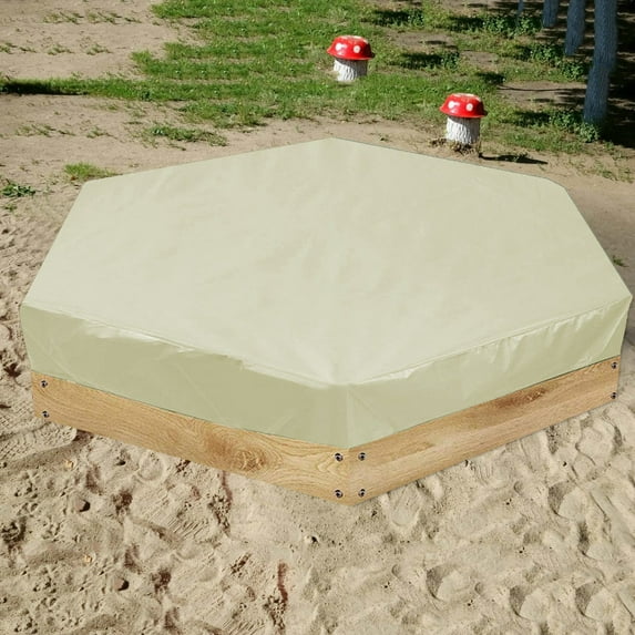 Hexagonal Children's Sandpit Cover with Sunshade - Multicolor, Waterproof - Garden Pool