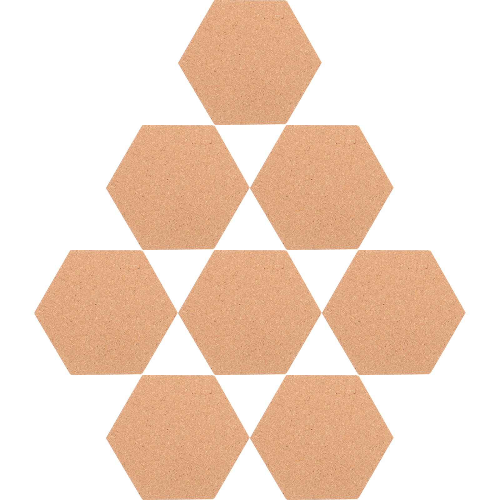 Hexagonal Corkboard Self Adhesive Bulletin Boards Reminder Accessories Message Office