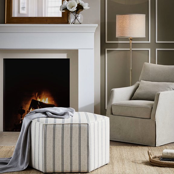 Hexagonal Design - Damp Cleaning Available - Farmhouse Decor - Comfortable and Stylish